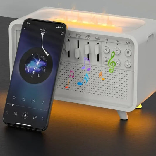 SilentAuras™ Sleep Care - White Noise Bluetooth Speaker Night Light Humidifier