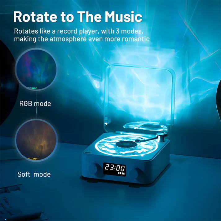 SilentAuras™ Retro Vinyl Speaker