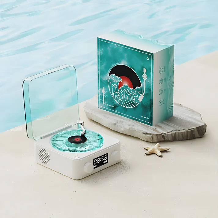SilentAuras™ Retro Vinyl Speaker
