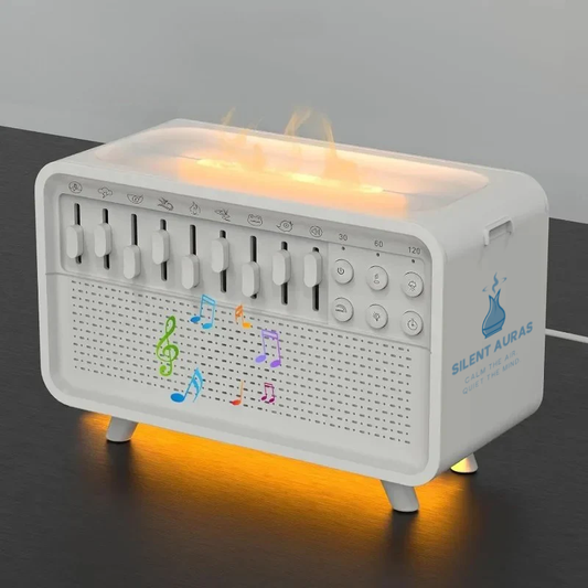 SilentAuras™ Sleep Care - White Noise Bluetooth Speaker Night Light Humidifier