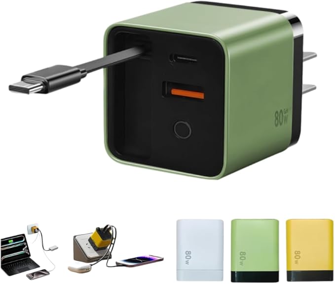 3-in-1 Charger with Retractable Cables