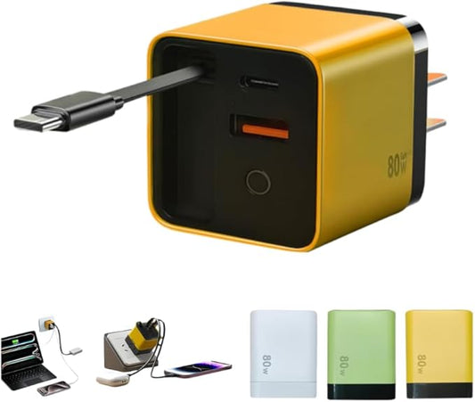 3-in-1 Charger with Retractable Cables