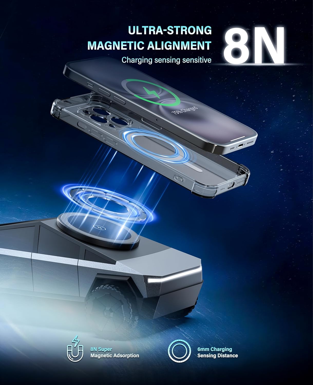 CyberDock 3-in-1 Wireless Charger