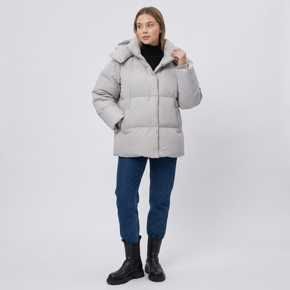 Hooded Lightweight Quilted Puffer Jacket for Women